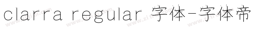clarra regular 字体字体转换
